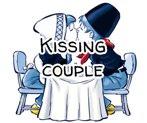 kissing couple